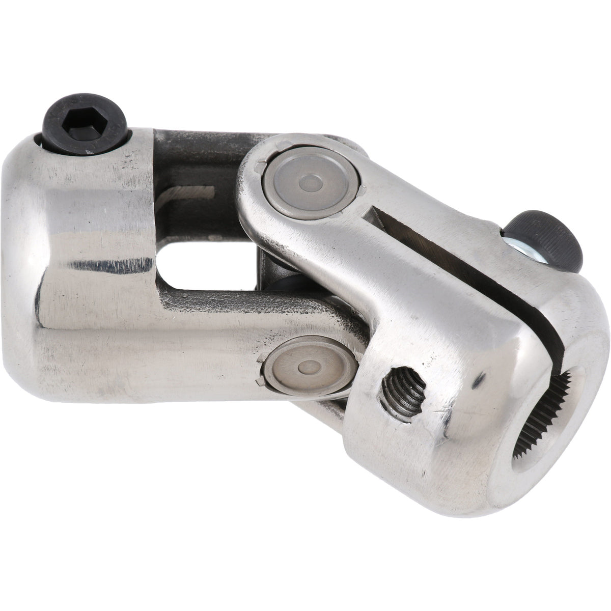 thumbnail image 2 of 3/4 DD Chrome U-Joint & 8” Universal Steering Shaft Kit – CNC 2 of 4