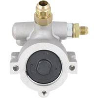 Power Steering Pump - Aluminum - Natural - Hi-Flow - 6AN/10AN Fittings - GEN II/TC Pump - 8060330