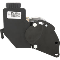 Power Steering Pump - Clip-On Reservoir - Low-Flow - GM Small Block - Long Water Pump - 8060860