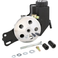 Power Steering Pump - Clip-On Reservoir - Low-Flow - GM Small Block - Short Water Pump - 8060880