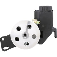 Power Steering Pump - Clip-On Reservoir - Low-Flow - GM Small Block - Short Water Pump - 8060880